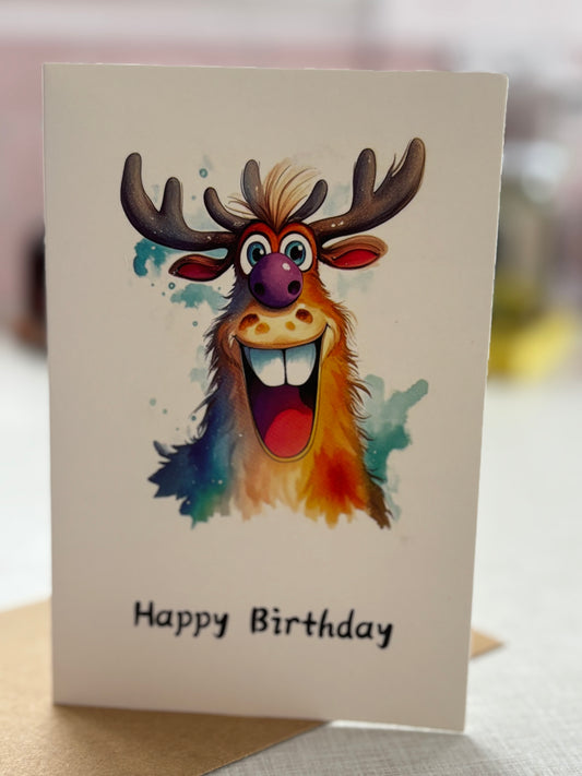 Greeting Card Moose